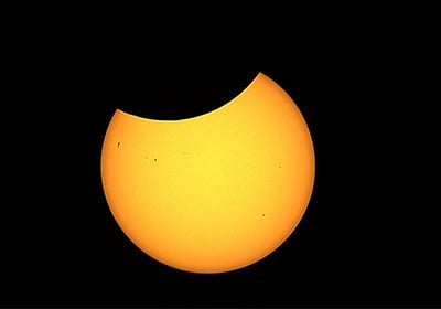 Partial solar eclipse August 12 2026