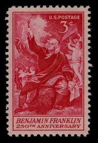 Ben Franklin Kite Lightning