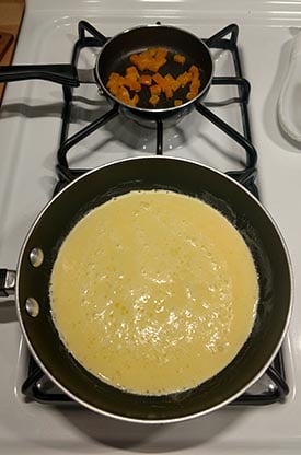 omelette prep